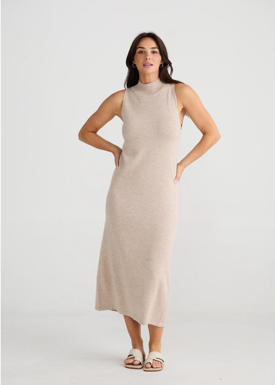 Eden Knit Dress - Pebble