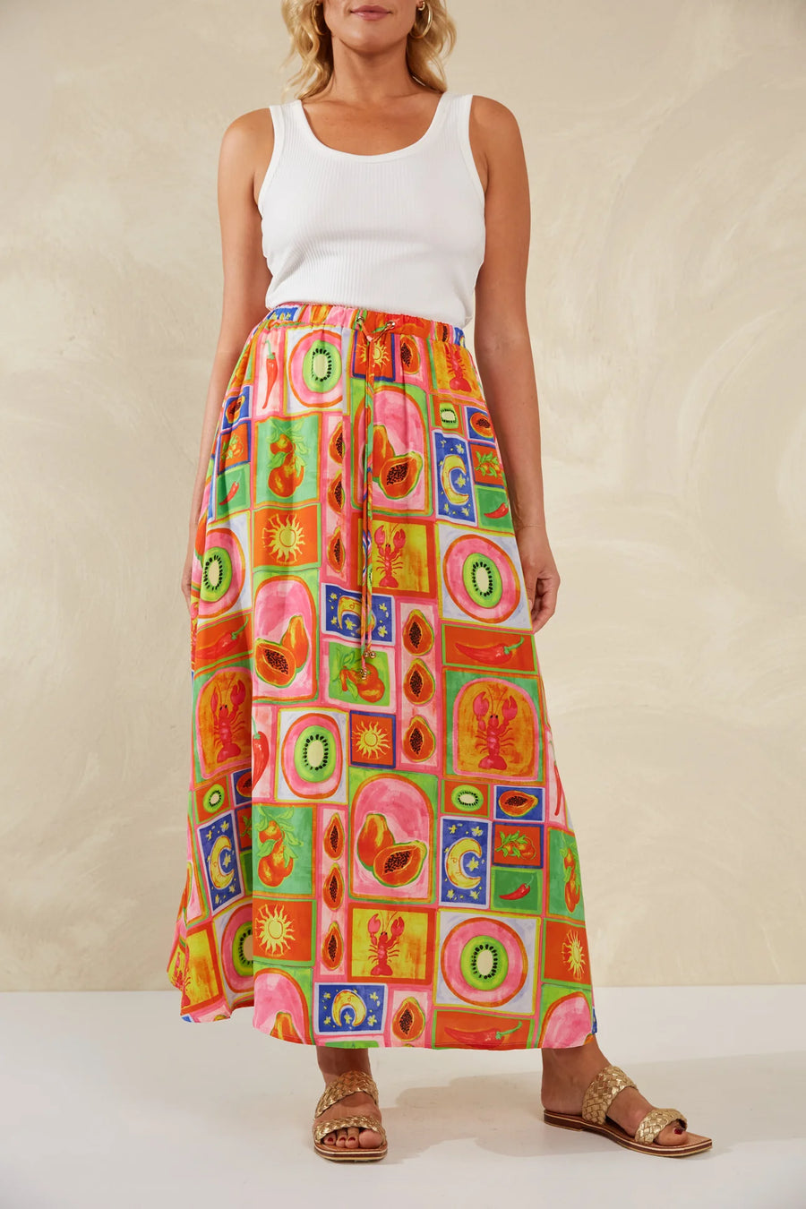 Portofino Maxi Skirt - Spritz