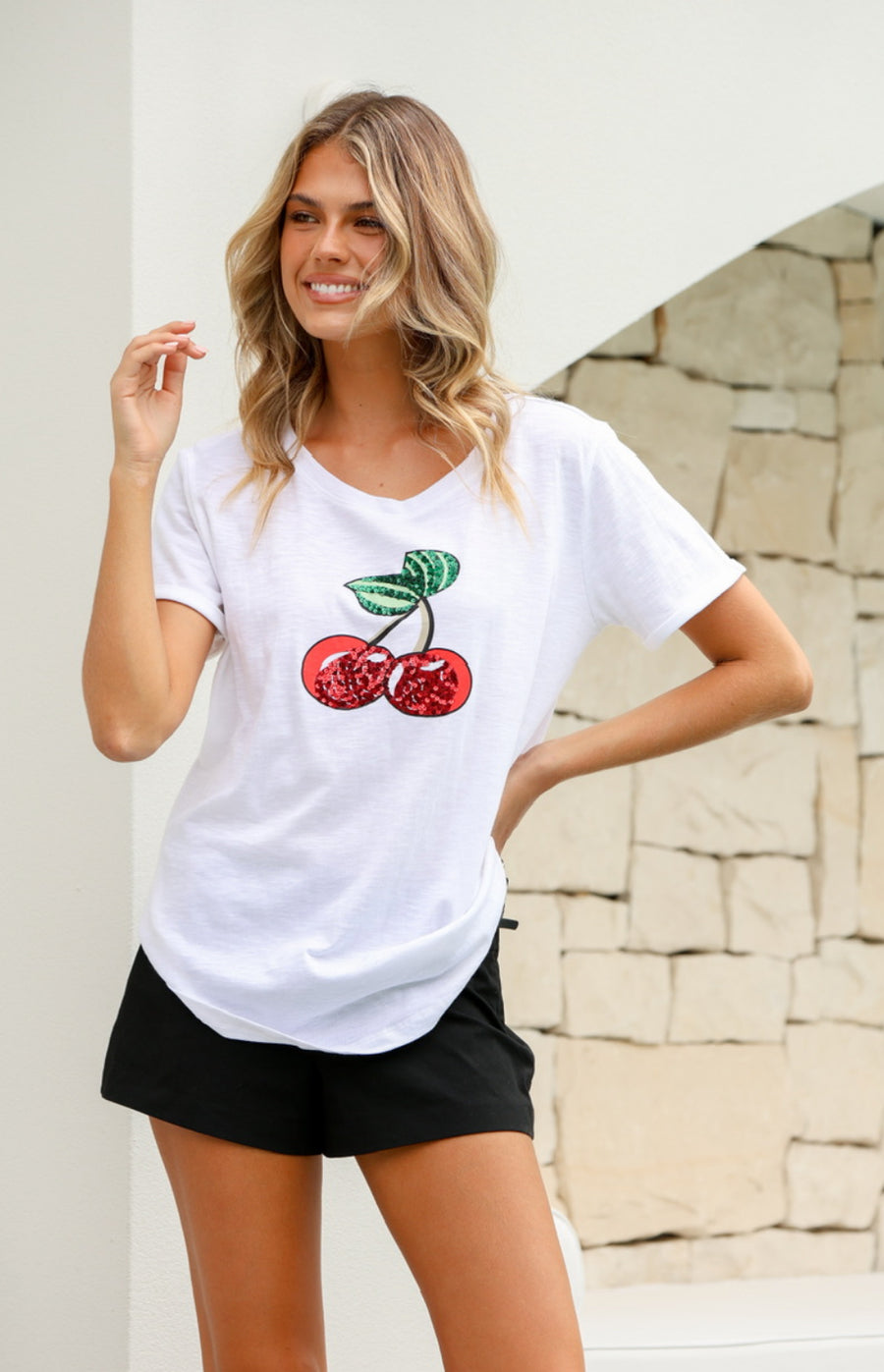 cherry tee