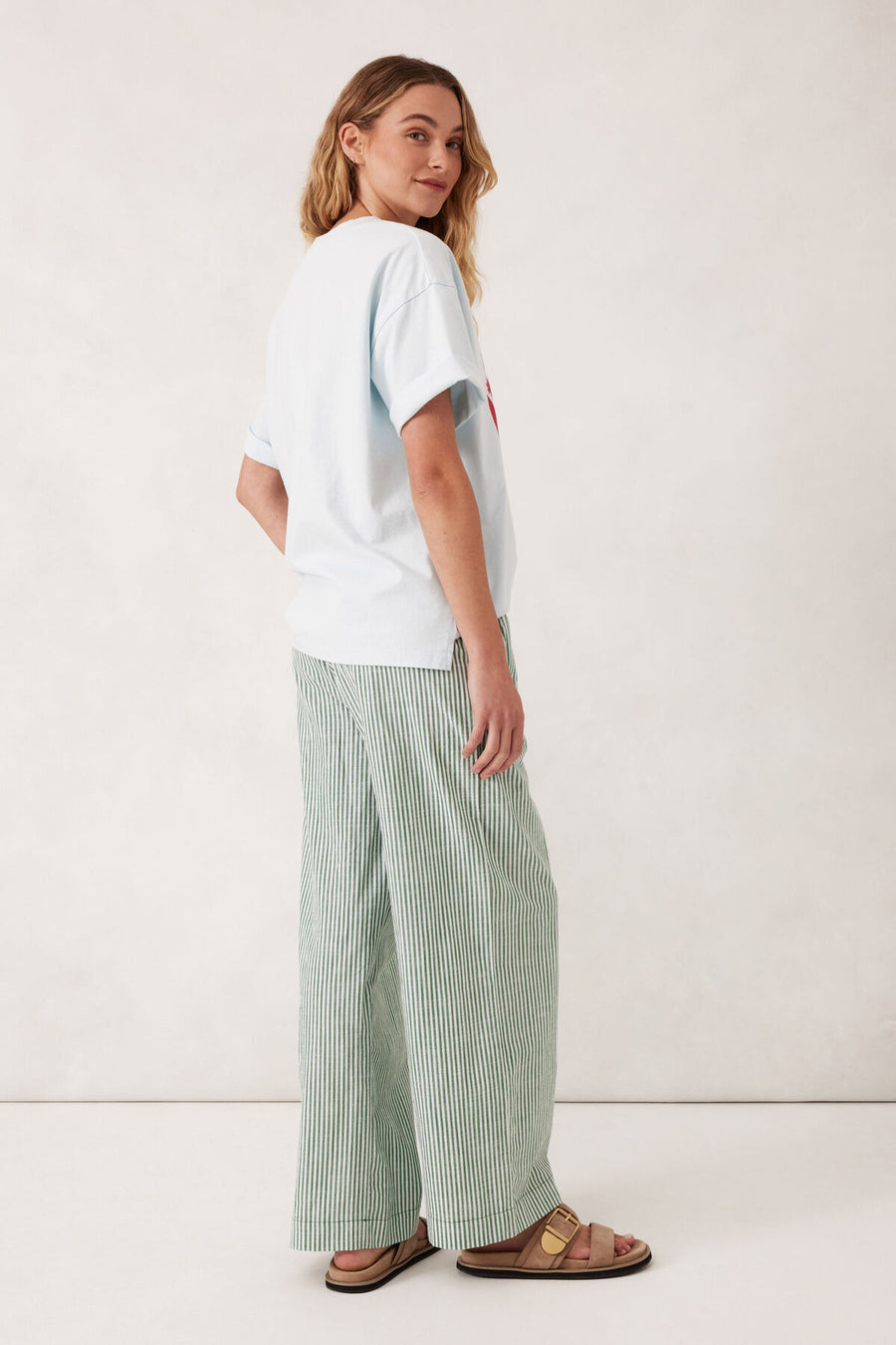 Lounge Pant - Green Stripe