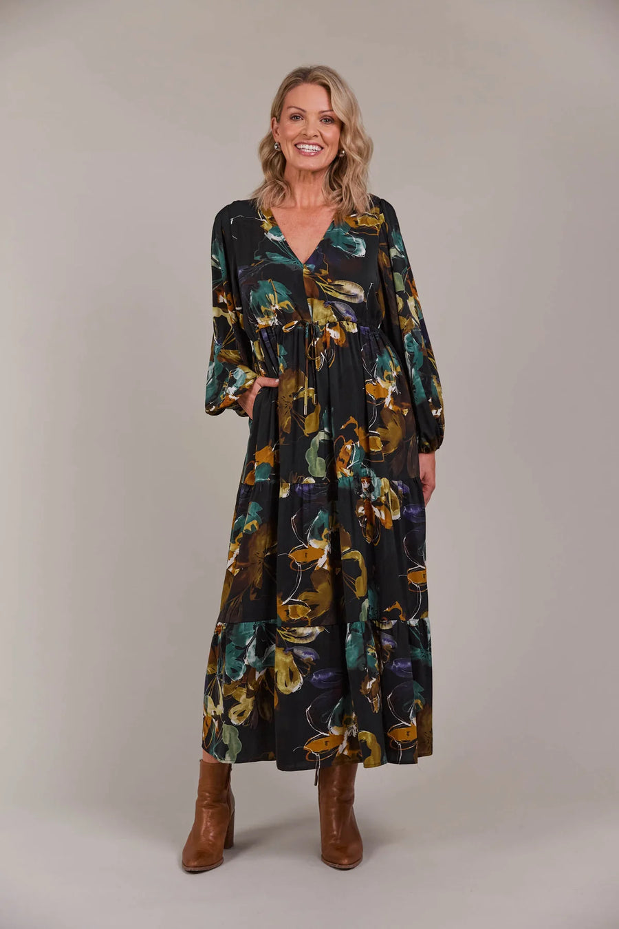 Elsie Maxi Dress- Botanical