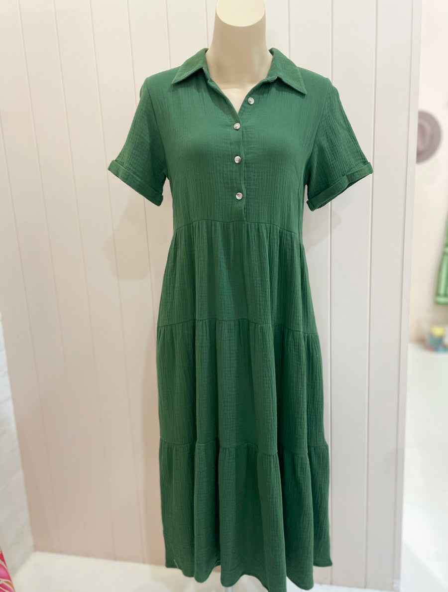 Bianca Dress - Emerald